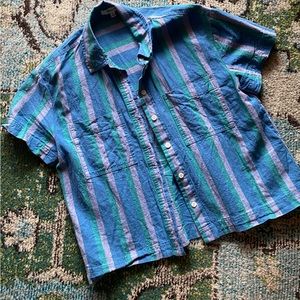 Women’s Madewell linen button up shirt
